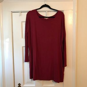 Medium Crimson Red Piko Tunic/Dress